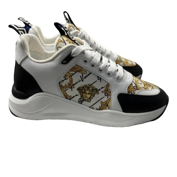 Versace white leather Sneakers size 38 - Picture 4 of 6